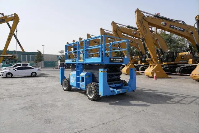 Sinoboom 1323RD Rough Terrain Scissor Lift Rear Left View