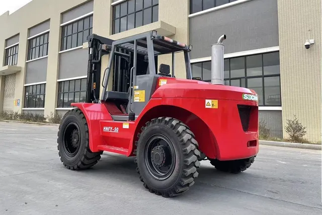 2025 Socma HNFY-50 Rough Terrain Forklift Rear Left View