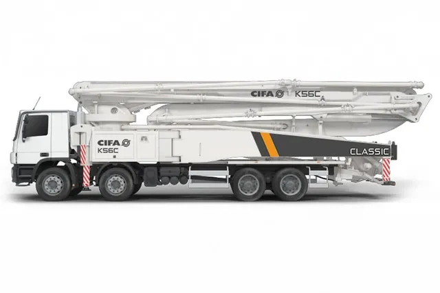Cifa K56C Concrete Pump Truck Left Side View