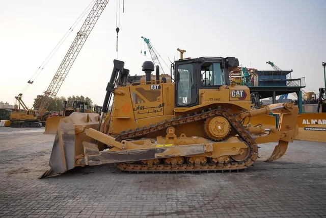 Caterpillar D8T Crawler Bulldozer 2021 left side view