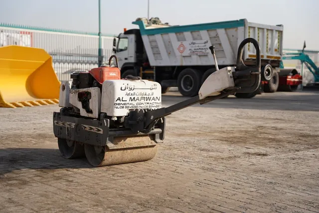 Used 2011 Sakai HV51ST Walk-Behind Roller-rear-left view