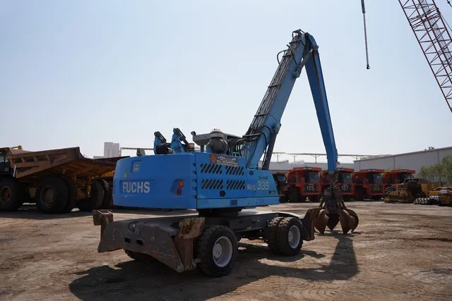 Material Handler 2013 Terex Fuchs MHL 335 rear right view - Al Marwan Heavy Machinery