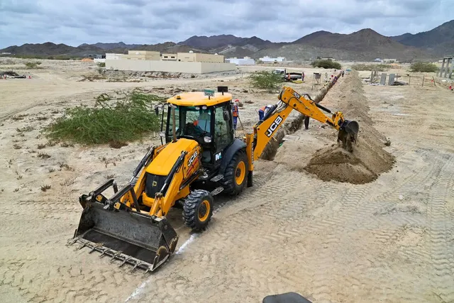 Backhoe loaders for rent JCB & Caterpillar| Al Marwan