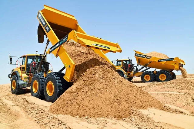 Rent Large 40-Ton Articulated Dump Trucks| Al Marwan