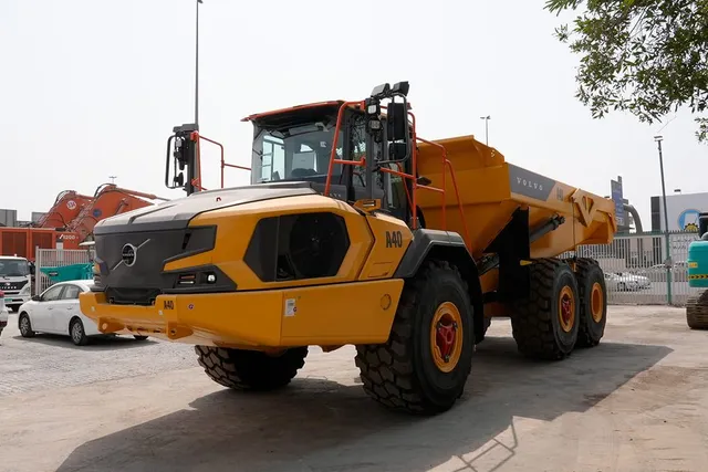 Rent 40-Ton Articulated Dump Trucks Front Left View
