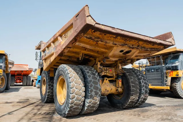 Caterpillar Rigid Dump Truck 777D Rear Left Image