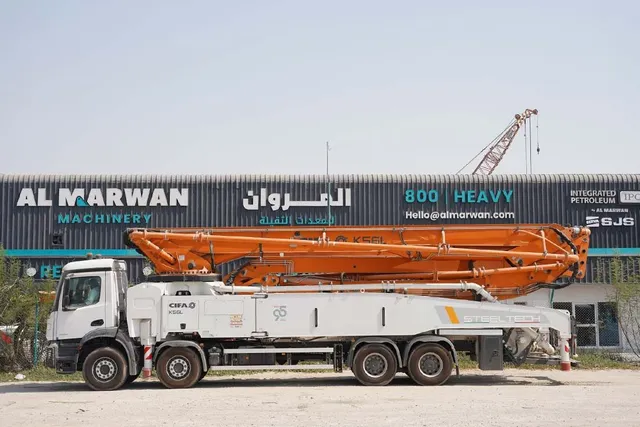 Cifa K56L Concrete Pump Truck Left side image