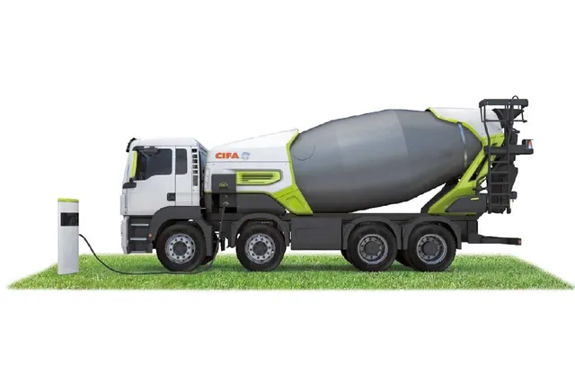 Cifa E9 Electric Mixer Truck Charging