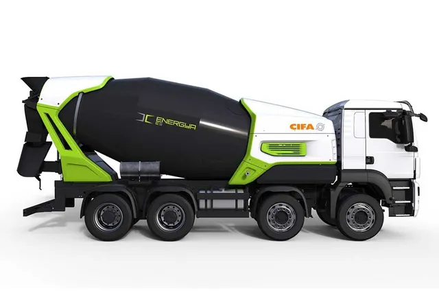 Cifa E9 Electric Mixer Truck Right side view