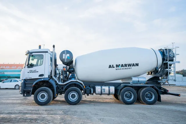 Concrete Mixer Truck Left Side Image