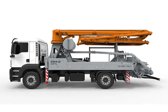 CIFA K24L concrete pump front left view