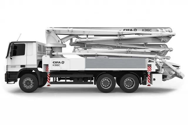 Cifa K36C Concrete Pump Truck Left Side View