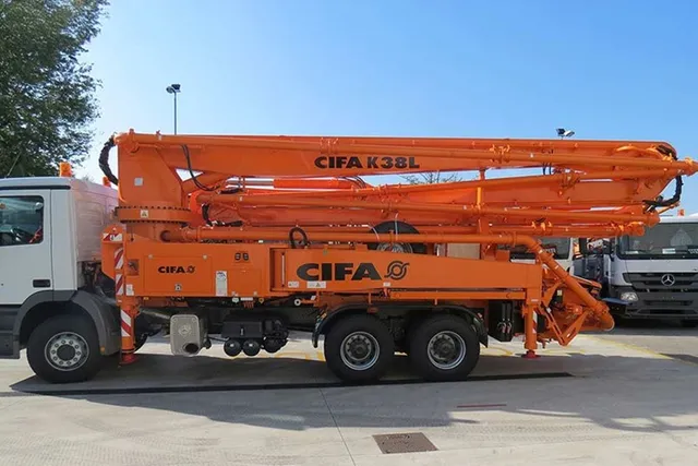 Cifa K38L Concrete Pump Truck left side view