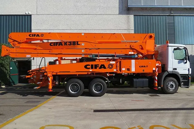 Cifa K38L Concrete Pump Truck right side view