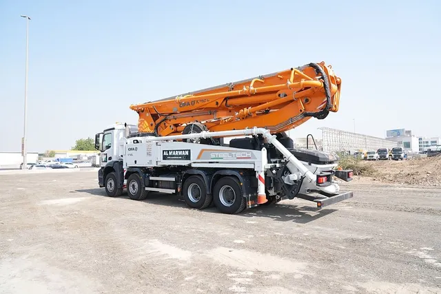 Cifa K42L Concrete Pump Truck Rear Left View
