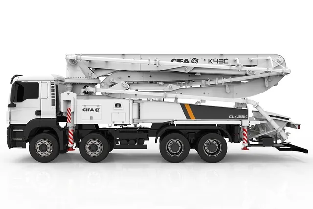 Cifa K43C Concrete Pump Truck Left Side View