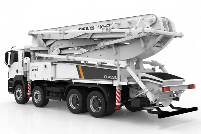 Cifa K43C Concrete Pump Truck Rear Left View