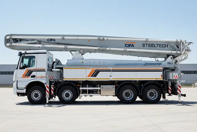 Cifa K50C Concrete Pump Truck Left Side View