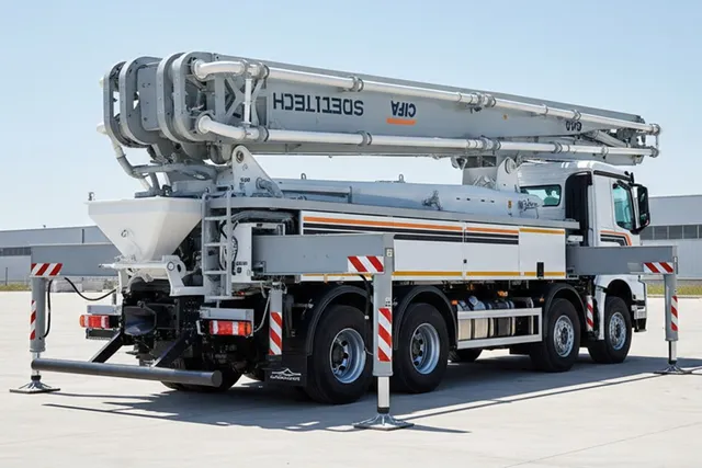 Cifa K50C Concrete Pump Truck Rear Right View