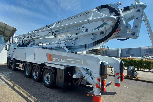 Cifa K56L Concrete Pump Truck Rear left view