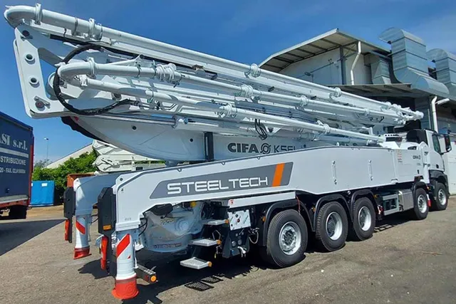 Cifa K56L Concrete Pump Truck Rear right view