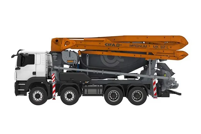 Cifa MK32L truck mixer pump Left Side view