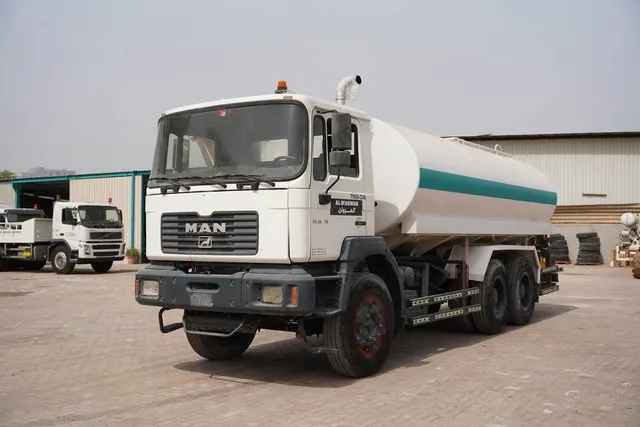 Used MAN 33.373DFC Water Truck-Efficient Water Distribution-Front-Left-View