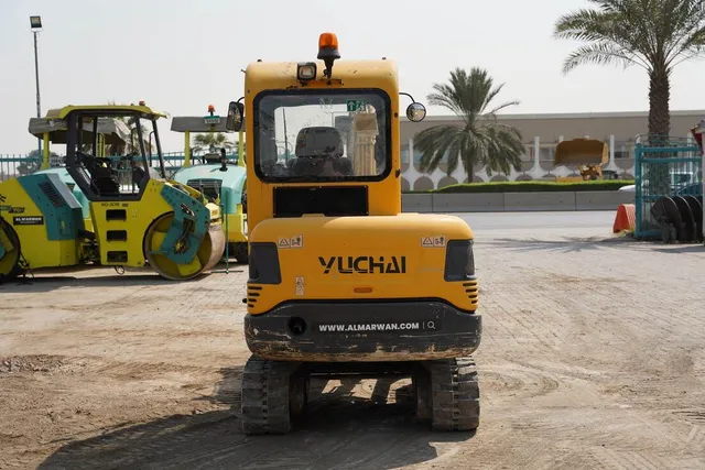 2017 Yuchai YC35-8 Mini Excavator- Rear view- Al Marwan