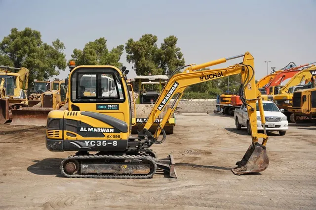 2017 Yuchai YC35-8 Mini Excavator- right side view- Al Marwan