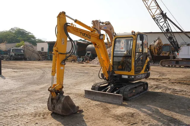 2017 Yuchai YC35-8 Mini Excavator- Front left view- Al Marwan