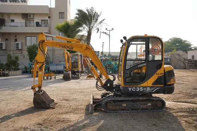 2017 Yuchai YC35-8 Mini Excavator- left side view- Al Marwan