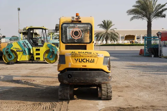 2017 Yuchai YC35-8 Mini Excavator- Rear view- Al Marwan