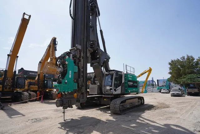 Piling Rig SR35-F with ABI Mobilram TM22-front-left-view