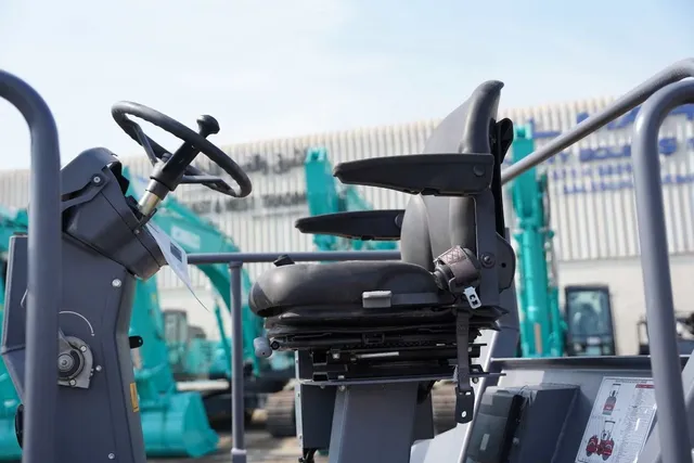 Dynapac Redline DRA90 Double Drum Roller Cabin View