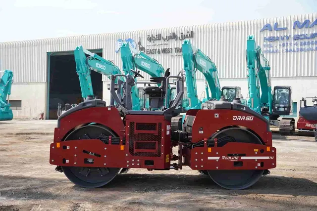 Dynapac Redline DRA90 Double Drum Roller Left View