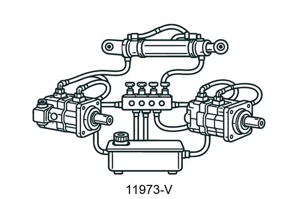 11973-V Hydraulic System Components