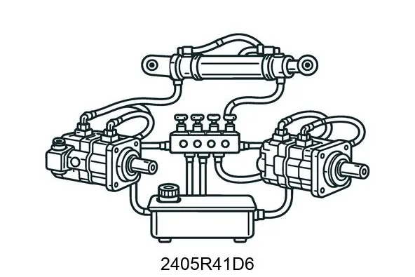 2405R41D6 Hydraulic System Components