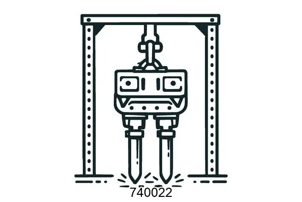 740022 Frame vibro hammers
