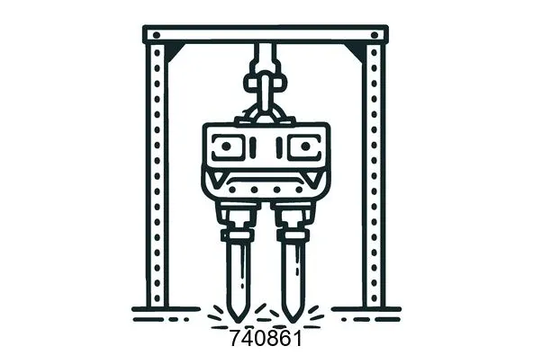 740861 Frame vibro hammers