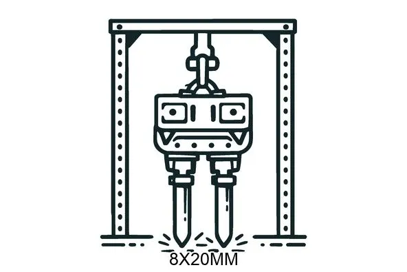 8X20MM Frame vibro hammers