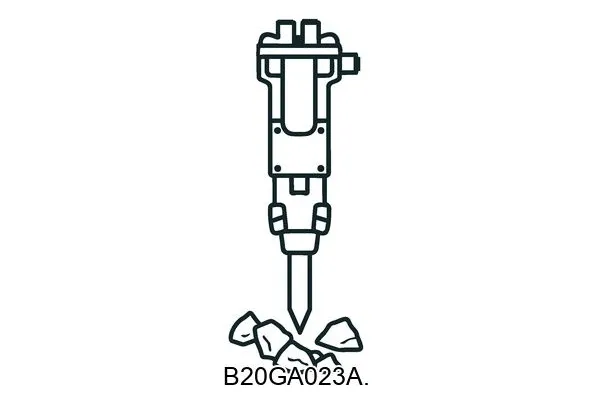 B20GA023A. Hydraulic breakers & components