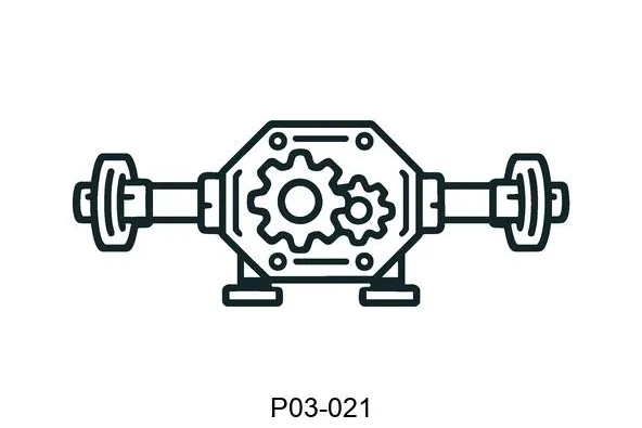 P03-021 axle and differentials