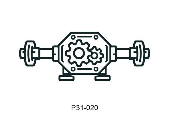 P31-020 axle and differentials