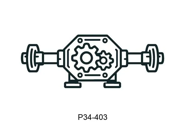 P34-403 axle and differentials