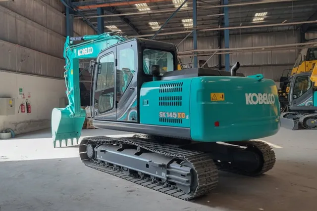 Kobelco SK145XDLC-10E Track Excavator Rear Left View