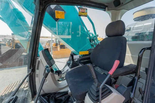 2023 Kobelco SK380XDLC-10 Track Excavator Inside Cabin View