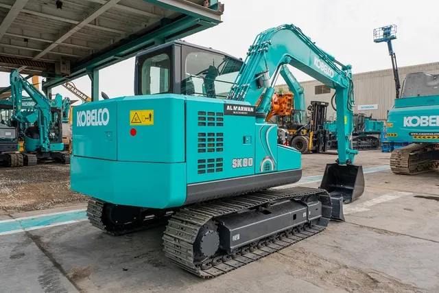 Kobelco SK80-10 Track Excavator Rear Right View