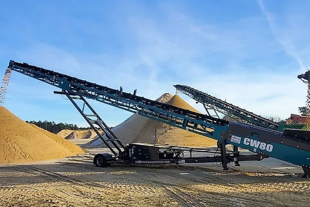 Powerscreen CW80 Radial Conveyor Application