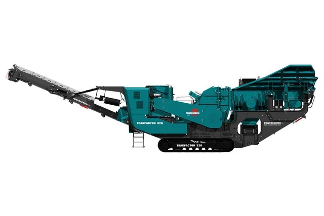 Powerscreen Trakpactor 320 Crusher Left side view