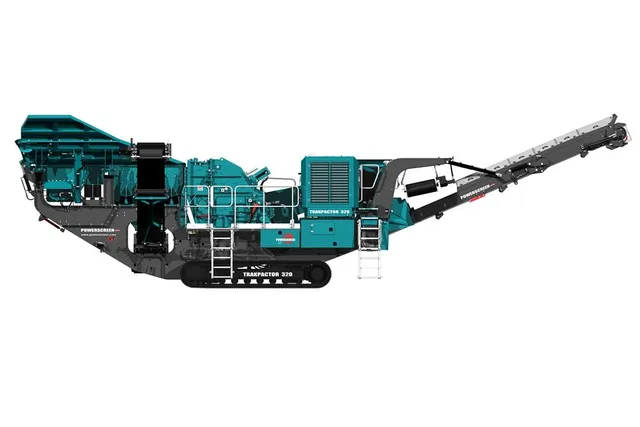 Powerscreen Trakpactor 320 Crusher Right side view